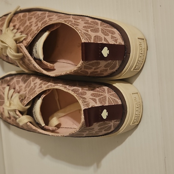 Kate Spade Womens Kaia Spade Flower Coated Canvas Sneakers Light Pink - Picture 2 of 7